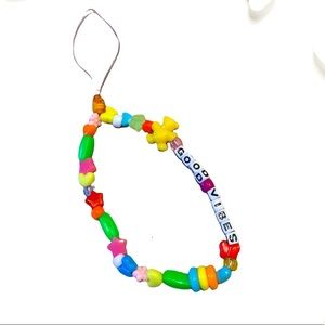 Handmade Beaded “Good Vibe” Phone Charm